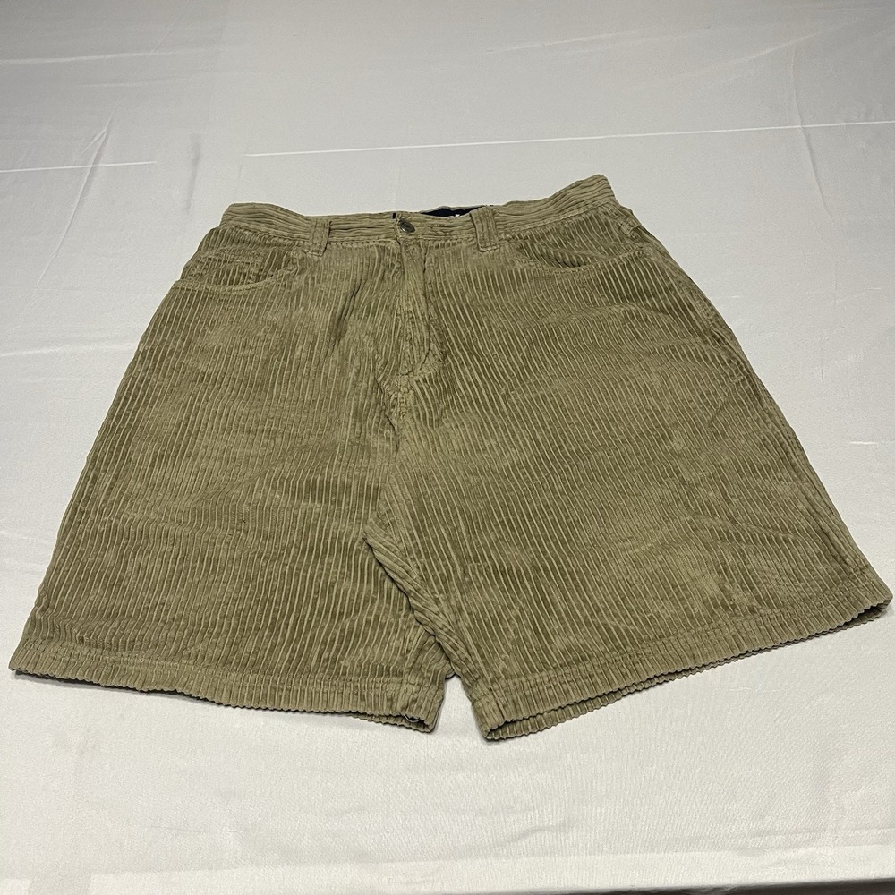 Vintage No Fear Corduroy Shorts Size 32 Beige Baggy Y2K Skater 90's